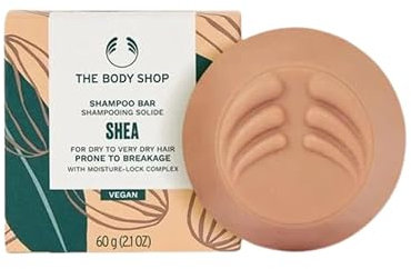 The Body Shop Shea Shampoo Bar Solid, für trockenes und sehr trockenes Haar, 60 g, vegan