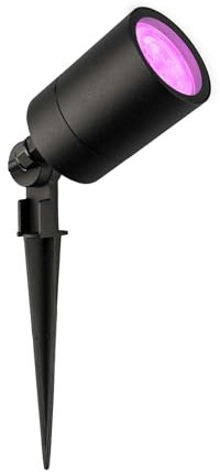 Ledvion - RGBWW LED Strahler, Schwarz, IP65, 5W, RGBWW, 2 Meter Kabel, LED Strahler, Außen Garten Spot