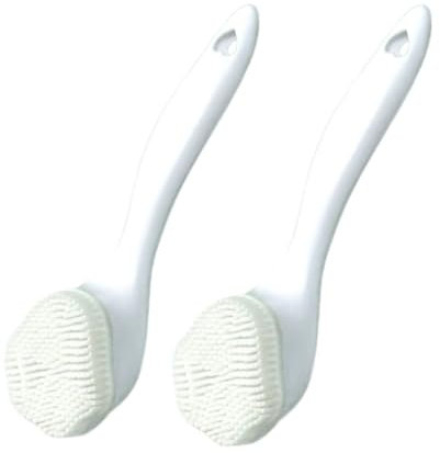 2 Cepillos para Fregar Platos, Ollas y Sartenes-Cepillo Limpieza Hogar con Cerdas de Silicona y Mango Ergonómico-Cepillos Que Eliminan la Suciedad Eficientemente y Cuidan Las Superficies Delicadas