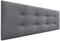 DHOME AQUALINE Pro Kopfteil aus Kunstleder oder Stoff, mit 2 Knopfreihen, gepolstertes Kopfteil, luxuriöses Bett (160 cm (Betten 150/160), aschgrauer Stoff