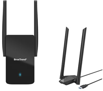 BrosTrend AX3000 WiFi 6 Access Point with Gigabit Port + USB WiFi 6 Dongle Long Range 1800Mbps bundle