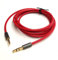 ABLET Cable auxiliar de coche macho de 300 cm, diseño chapado en oro, de 3,5 mm a 2,5 mm, compatible con auriculares Bose, para auriculares JBL, smartphone, tablet, reproductor de MP3, color rojo