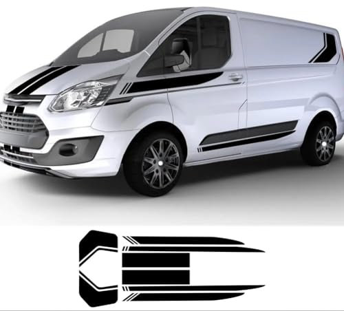 2 Teile/los Autoaufkleber, Für F=ord Transit Tourneo Custom MK7 MK8 MK9 Sport Stripe KIT Van Vinyl Aufkleber Tuning Auto Zubehör