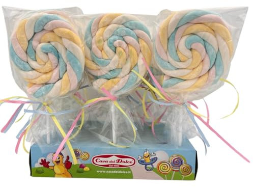 Marshmallow Casa Del Dolce Spiedino Roll Twist Colorato15 pz da 65 g