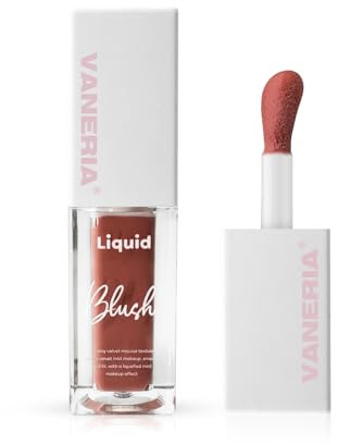VANERIA Maquillage Blush Liquide Imperméable, Gel Crème Sensation de Légèreté et de Respirabilité, Longue Tenue, Anti-bavure. 5g (1, 4, 5g)