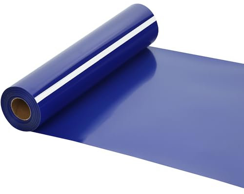 SHOMKIEE Royal Blue Heat Transfer Vinyl Rolls - 12Inch by 38ft Roll HTV Iron on Vinyl DIY for T-Shirt, Easy to Cut & Weed for Heat Transfer Design Glossy (Royal Blue, 38FT)