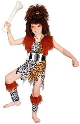 LDDYKZY Costumes de cosplay pour enfant avec homme sauvage, marron, costume de caveman, pour Halloween, carnaval, cosplay, costume d'action et accessoires, fête, marron