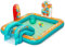 Bestway Wasserspielcenter Retro-Welt, 193 x 152 x 74 cm, ab 2 Jahren, mit Wassersprinkler, Rutsche, Spielwand, Wasserball, 5 Spielbälle, PVC, Retro-Design