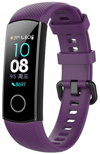 BYISYUE Correa para Honor Band 5 / Band 4, Silicona Deporte Brazalete Pulsera de Repuesto para Honor Band 5 / Band 4