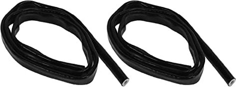 Manchon Anti-Incendie pour Tuyau de Carburant, Manchon Coupe-feu pour Bouclier Thermique, Bouclier Thermique pour Ligne D'huile en Fibre de Verre de Silicone Noir 3,3 Pieds,
