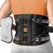 Rakiie Back Support Belt for Men Women, 8x Lumbar Support with 3D Pad & Massage, Breathable Back Brace for Lower Back Pain Relief, Herniated Disc, Sciatica, Orange, M