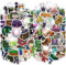 Krilucly 120 Stück Anime Aufkleber für Kinder, Wasserfeste Stickers Set für Kinder Jugendliche, für Laptop Skateboard Computer Wasserflaschen Motorrad Gepäck