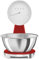 Smeg, Bilancia da Cucina Digitale e Analogica KSF01RDWW, Ciotola in Acciao Inox 1,8L Removibile, Quattro Unità di Misura g/ml e lb.oz/fl.oz, con Funzione Tara, Portata Massima 5kg, Rosso