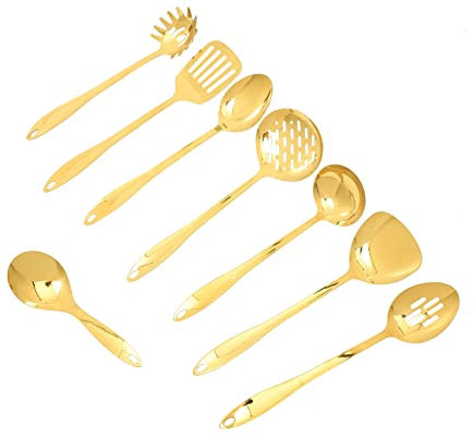 KOCKSHION Utensilios De Cocina De Acero Inoxidable Espátula De Acero Inoxidable Utensilios De Cocina Dorados