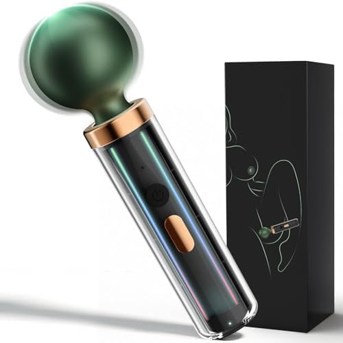 Himitsuna Magic Wand Vibrator Sex Spielzeug für Die Frau, Mini Vibration Massagestab für Frauen mit 10 Vibrationsmodi Leises und Starkes Massagegerät Extrem Sex Parre