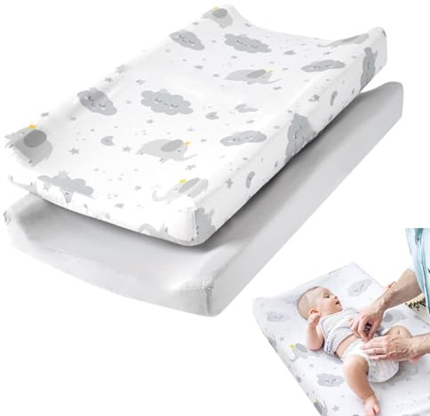 Oaygat 2 Packungen Baby-Wickelunterlage, atmungsaktiv, Wickeltischauflagen, Windelwiege, Matratze, Bettlaken, Wiege, Matratze, Bettlaken, Kinderzimmer-Wickelunterlage