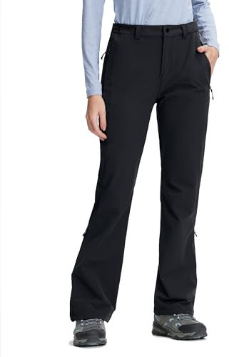 Pioneer Camp Wanderhose Damen UV-Schutz Elastisch | UPF 50+, 4-Wege-Stretch, Wasserabweisend, 70D Ripstop, Bein-Reißverschluss Seitlich, 2 Taschen, für Wandern, Trekking
