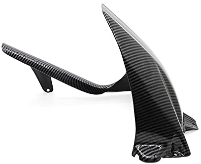 SWXYGMD Motorrad-Styling Glossy Carbon Black Kunststoff Hinterreifen for Kotflügel Hugger Kettenschutz for BMW for S1000RR 2009-2018 S1000R 2014-2021 S1000XR 14-18