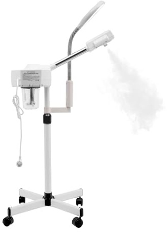 Gesichtsdampfer, warme Nebel, Luftbefeuchter, 360° Porenreiniger, 2 in 1 Kosmetikstudio Gesichtssauna Verdampfer, 800W Feuchtigkeitsspendende Instrument
