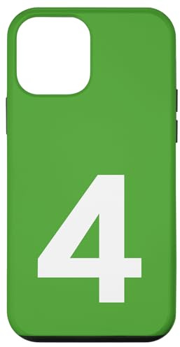 Matching Group or Squad Numbers Front and Back Number 4 Case for iPhone 12 mini