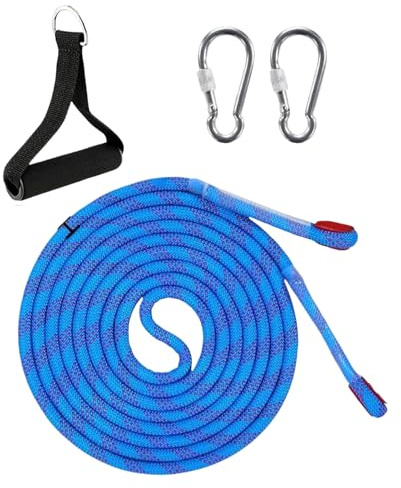 Giwuence Zugseil Für Schneeschlitten | 4 Meter Für Schwere Lasten Verstellbar Rutschfest,Zugseil Set Für Schlittenziehen Und Training - Für Workout Sport Fitness Dreirad Kleine Boote Kinder Erwachsene