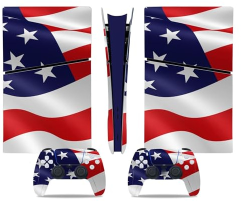 Peau De Décalcomanie Pour PS5 Slim Skin Disc Edition & Digital Console Et Manette Vinyl Cover Skins Wraps Scratch Resistant, Compatible Avec Pour 99002 Enveloppement Cutané(Digital Edition)