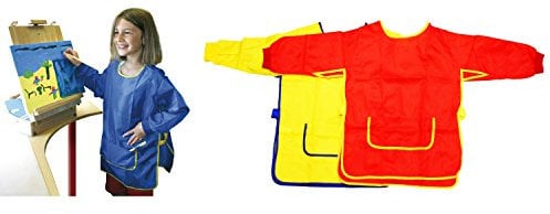 EDUPLAY Malkittel für Kinder, Universalgröße, 100% Polyester, Farbe:3 Farben (Set)