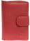 LOLUNA® Porte-Monnaie Cuir Fermeture hermétique - Portefeuille - Compagnon - spacieux et Fonctionnel pour Ranger 9 Cartes - Billet - identité - permis - Idée Cadeau pour Femme - Rouge