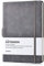 Notizbuch Liniert mit Stiftschlaufe/Ruled Notebook - Dickes Klassisches A5 Breites Liniertes Hardcover Journal mit Tasche + Seitenteiler Geschenke, Gebändert, Groß, 180 Seiten, Grau, 8,4 x 5,7 Zoll