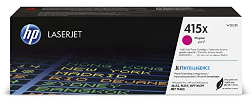HP 415X (W2033X) Magenta Original Toner mit hoher Reichweite für HP LaserJet Pro M454, M479, XL