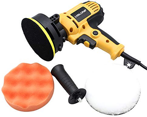 VISLONE - Lucidatrice 220 V, 700 Watt, smerigliatrice elettrica, multifunzione, sei marce, velocità regolabile, per cera, auto, mobili