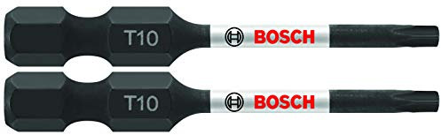 BOSCH ITT10202 Schraubendreher-Bits, 5,1 cm, Torx #10, schlagfest, 2 Stück
