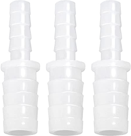 JoyTube Reduzierstück für Schlauchstutzen aus Kunststoff, 0,6 cm auf 0,3 (1/4 Zoll) (1/8 Verbindungsstück, Verbindungs