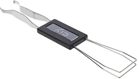 SOLUSTRE Keycap Puller Stainless Steel Key Keycap Removal Tool Mechanical Keyboard Cap Remover Keyboard Cleaning Supplies Universal Dust Cleaner For PC Keyboard Laptop