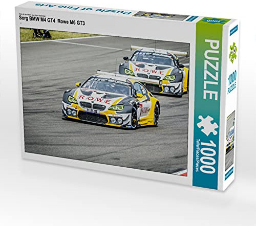 CALVENDO Puzzle Sorg BMW M4 GT4 Rowe M6 GT3 1000 Teile Lege-Größe 64 x 48 cm Foto-Puzzle Bild von Dirk Stegemann
