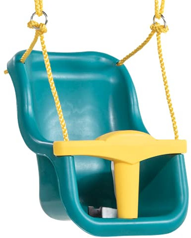 TRIBECCO® Kinderschaukel Schaukel Spielplatz Kunststoffschaukel für Babys Schaukel für Babys und Kleinkinder (Türkis)