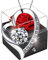 SWEETIME Rose eternelle avec Bijoux Argent 925,Collier Femme boîte de roses,Pendentif Coeur avec Rose Conservée,Stabilisée Rouge,Cadeau pour Elle la Noël,La Saint-Valentin,Fête des mères,Anniversaire