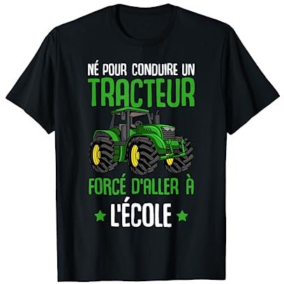 Tracteur Enfant Garçons Fermier Agriculteur T-Shirt