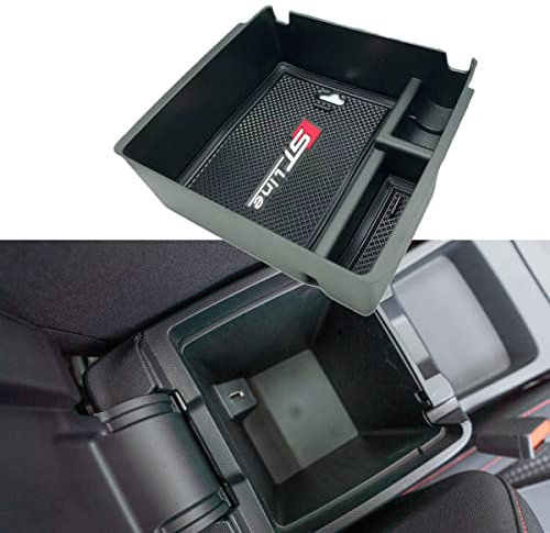 Z.MYUKI】Focus ST Line Mittelkonsole Ablagefach für Ford Focus MK4 2019-2023 2024 Zubehör Armlehne Mittelarmlehne (kein Logo)