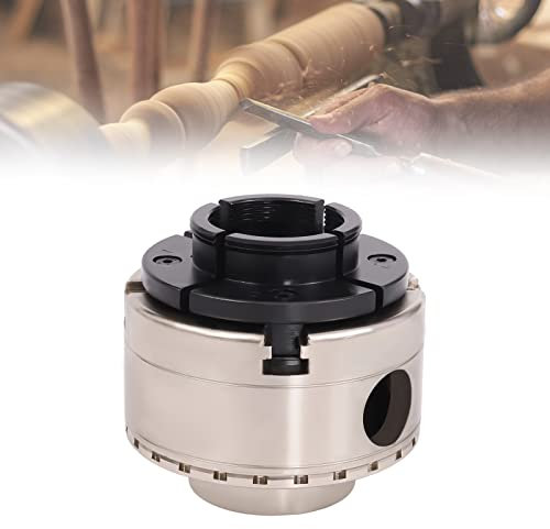 Vierbackenfutter Spannfutter Backenfutter Drechselfutter Zentral einstellbares Vorspannfutter Präzisionsfutter Chuck M33 Drechselbank Gewinde Drehfutter für Drehmaschine Drechselzubehör (95mm)