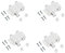 TERF® Push to Open Door Catch White Double Magnetic Pressure Touch Release Catches Latch for Open and Close The Door with a Single Push including Fixing Screw - Pack of 4