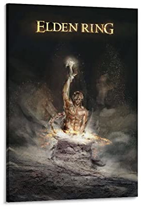 Leinwand Bilder Kunst 60 * 80cm Senza Cornice Elden Ring Game Cool Poster Soggiorno Camera da letto Pittura Opera d'arte