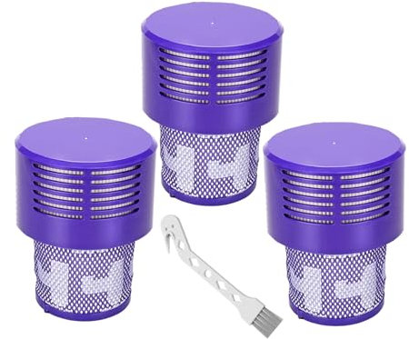 PELLYDA Confezione da 3 filtri verticali V10 per Dyson Cyclone Series, Cyclone V10 Absolute, Cyclone V10 Animal, Cyclone V10 Motorhead, Cyclone V10 Total Clean, serie SV12, filtri di ricambio n.