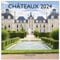 DRAEGER Paris Wandkalender Burgen 2024 zum Aufhängen, 29 x 29 cm, 16 Monate, September 23 bis Dezember 24, 7 Sprachen, Kalender, Büro, Haus, Monat, Dekoration, Organisation, FSC-zertifiziertes Papier