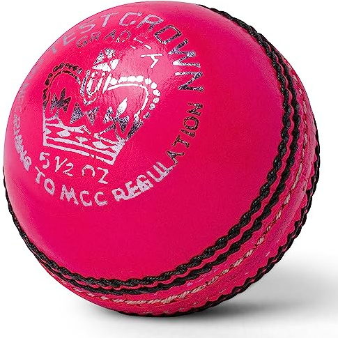 Blixtlås testkrona 155 ml handsydd läder cricketboll - Senior Match Kvalitet ..
