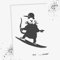 LaserCad Schablonen BANKSY Streetart (B120, Surfing Rat, DIN A2) Stencil für Graffiti, Airbrush, Kunst, Deko, zum Malen