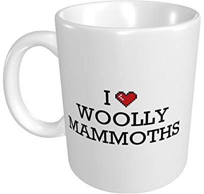 peiyeety Funny Coffee Mugs Women I Love Woolly Mammoths Mug Large Coffee Mugs Office Coffee Mug