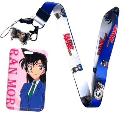 Umhängeband mit Ausweishalter, klassische Film- und Cartoon-Fans, Anime-Handgelenk-Lanyards für Schlüssel, Handys, Taschen für Damen, Herren, Kinder (Mouri Ran)