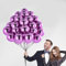hpnparty Luftballons Lila Metallic, 100 Stück 12 Zoll Lila Luftballons, helium ballons Latex ballon für Geburtstagsdeko, Babyparty, Hochzeitsdeko, Taufe Deko, Partydeko
