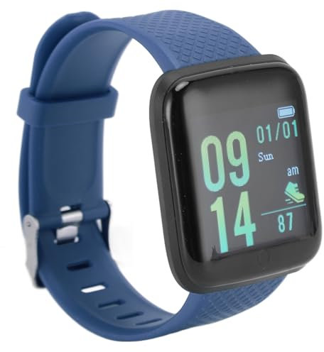 Sxhlseller Smart Watch Fitness Tracker, Sleep Monitor Activity Health Trackers with Long Battery Life, Step Tracking for Women Men (Blue)